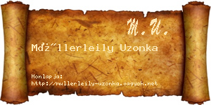 Müllerleily Uzonka névjegykártya